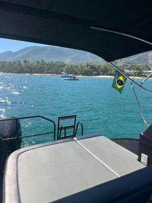 A bordo, durante a parada