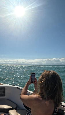 A bordo do Charter III, no fim da tarde