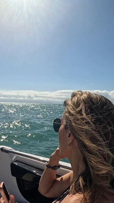 A bordo do Charter III, no fim da tarde